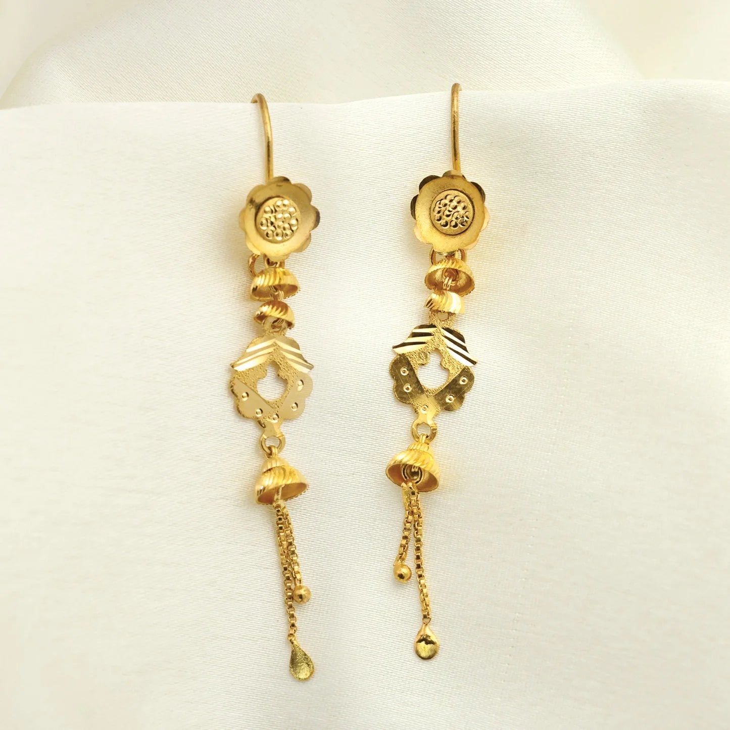 24Kt Gold Plated Fancy Latkan Earring - Handa Bangles