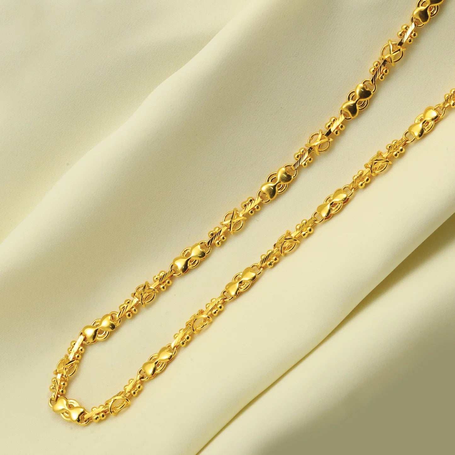 24Kt Gold Plated Mala Look Ladies Chain - Handa Bangles