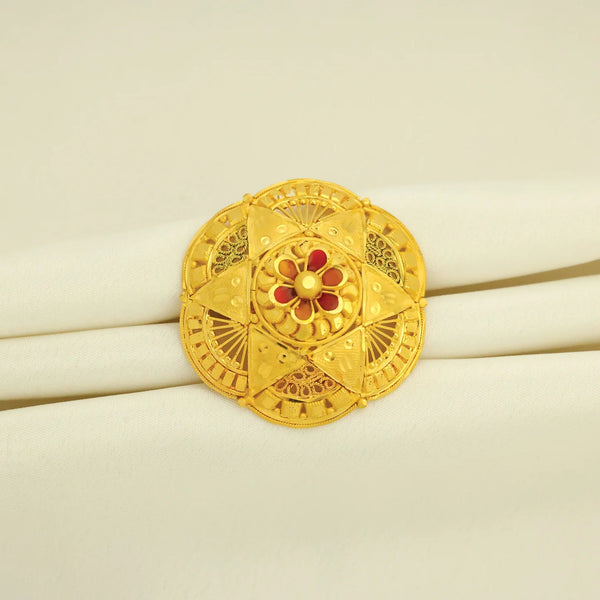 24kt Gold Plated Cocktail Ladies Ring - Handa Bangles