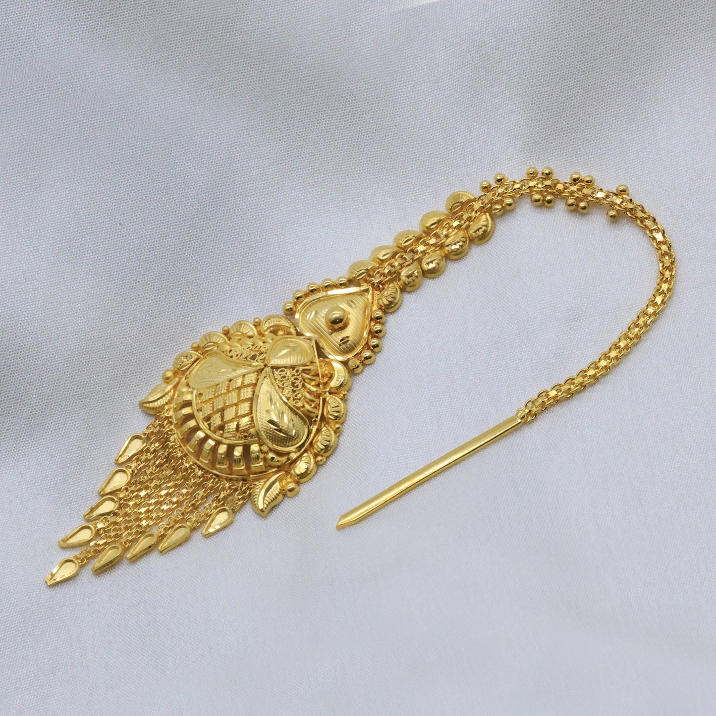 24Kt Gold Plated Traditional Maang Tika - Handa Bangles