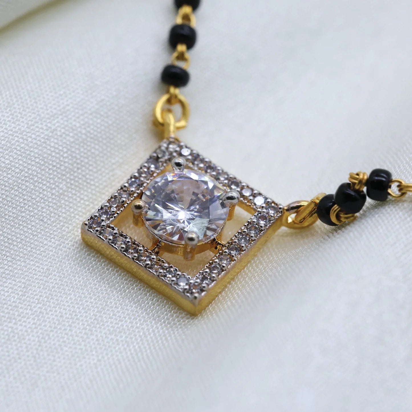 24Kt Gold Plated Fancy Daily Wear Mangalsutra - Handa Bangles