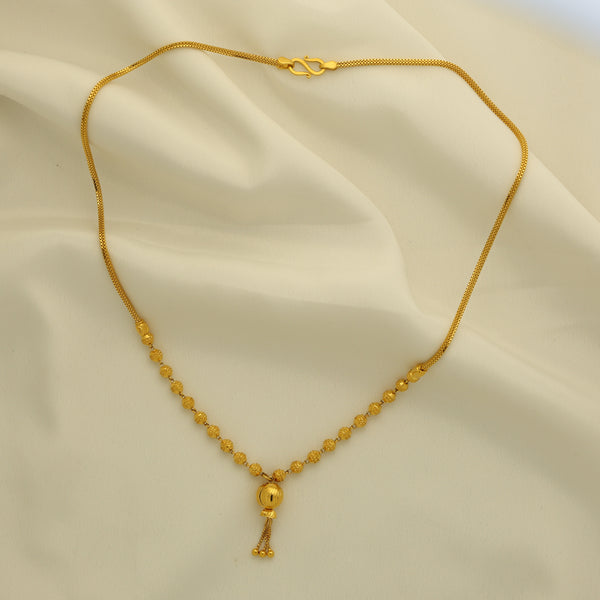 24Kt Gold Plated Elegant Ladies Chain – Simple & Stylish