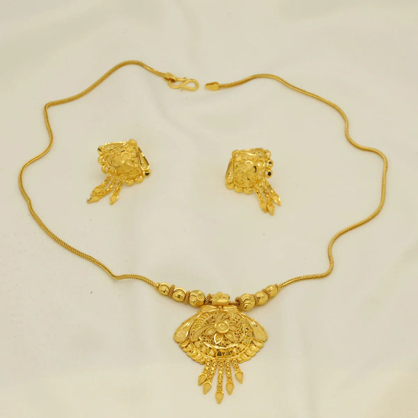 Golden bloom 24 karat gold plated lady chain - Handa Bangles