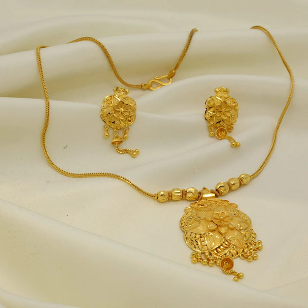 Heritage bloom 24 karat gold plated lady chain - Handa Bangles