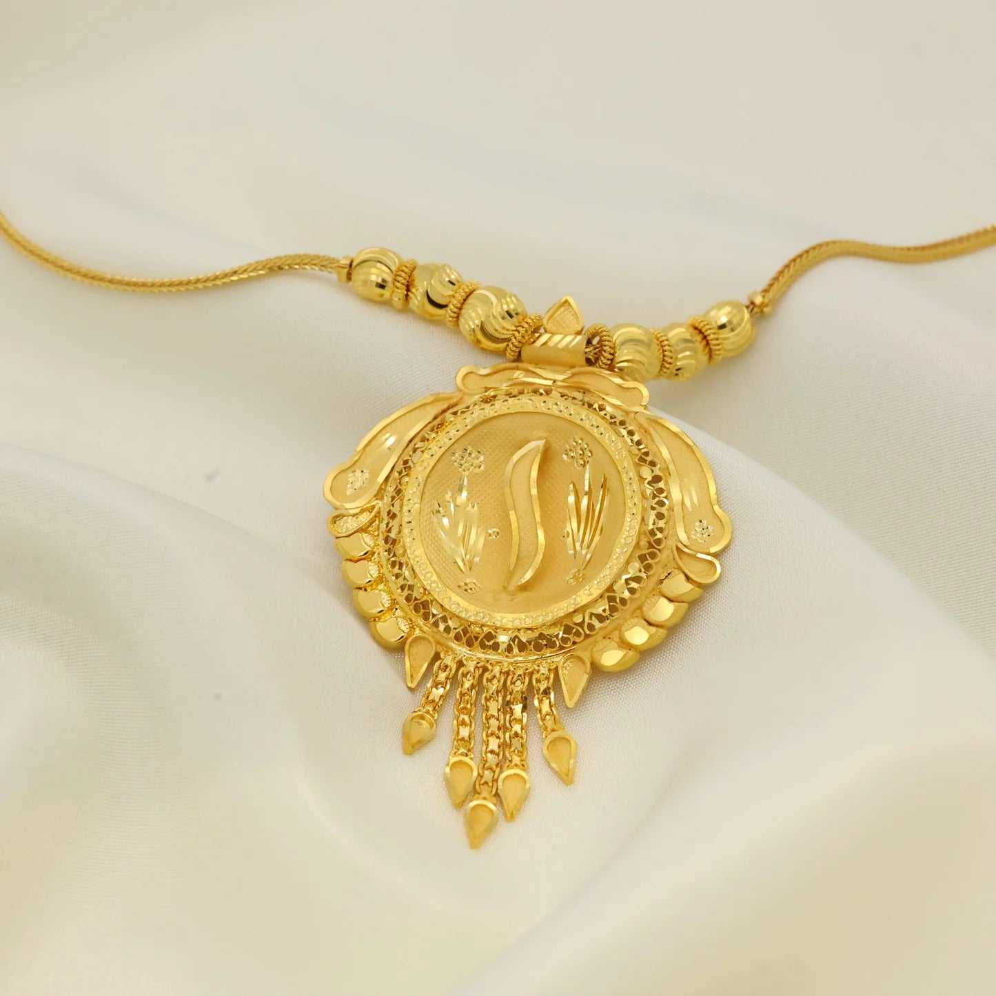 Mayura chain 24 karat gold plated lady chain - Handa Bangles