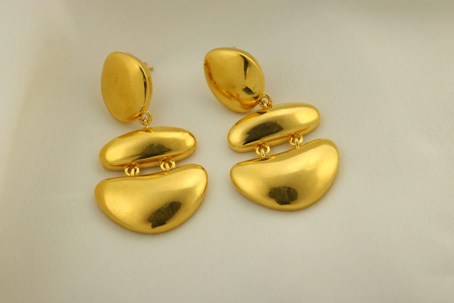 Huggie earrings 24 karat gold plated earrings - Handa Bangles