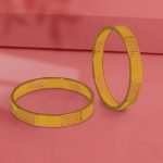 BANGLES1560N 24kt Gold Plated Bangle