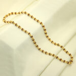 24Kt Gold Plated Beautiful Design Rudraksha Mala_1940N