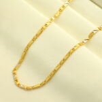 24Kt Gold Plated Trending Design With Rhodium Polish Gents Chain_1990