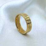530 24kt Gold Plated Gents Ring