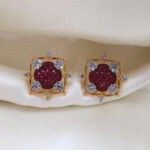 24Kt Gold Plated Sparkling Design Earring