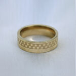530 24kt Gold Plated Gents Ring