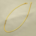 24Kt Gold Plated Latest Snake Design Ladies Chain_1690