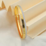 24Kt Gold Plated Stylish Self Design Gents Kada_218809