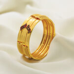 24kt Gold Plated Designer Handmade Bangles set of 2pcs